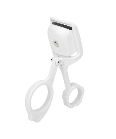 Qukaim Heated Eyelash Curler Heated Eyelash Curler Electric Eye Lash Curler with 3 Gears Type C Rechargeable WhiteUSB Eyelash Curler Intelligence Eyecurl