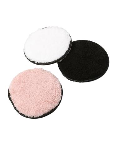 FRCOLOR Foundation Puff 3pcs Cleansing Puff Clean Face Cotton Remover Puff Makeup Puff Facial Puff Double Sided Cotton Pad Powderpuff