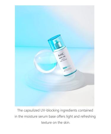 AHC Safe On Light Sun Serum 40ml Anti-Aging Effect Facial Sunscreen SPF 50+ / PA++++ korean sunscreen - Buy Online on GoSupps.com
