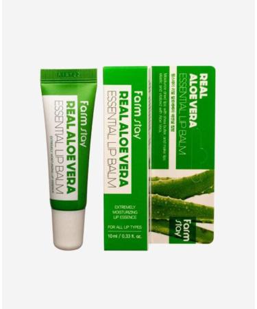 Farmstay Real Aloe Vera Lip Balm - Hydrating & Nourishing 0.33 fl oz (10 ml) - Buy Online on GoSupps.com