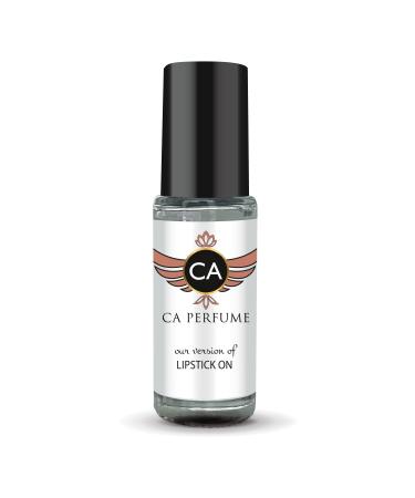 CA Perfume Impression of Maison Martin Lipstick On For Women & Men Replica Fragrance Body Oil Dupes Alcohol-Free Aromatherapy Sample Travel Size Concentrated Long Lasting Roll-On 0.14 Fl Oz/4ml-X1