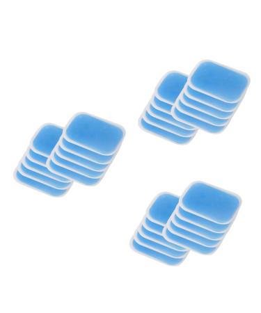 Homsfou 90 STK replacement gelpads fitness matte fitness pads gymmatt gel pads gel pads for belly toner gel pads for abdominal stimulators Hydrogels Hydrogel stickers Gel-Pad fitness sticker 30PCSX3PCS bluex3stk