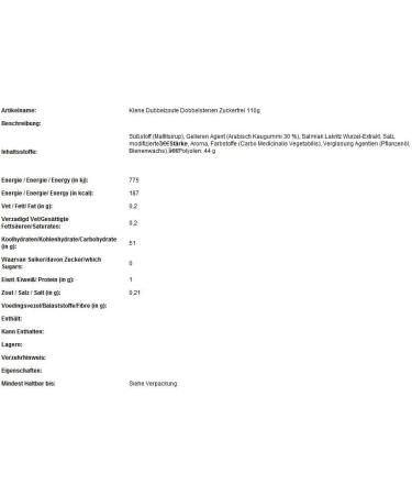 KLENE Suikervrij Dubbelzoute Dobbelstenen I Sugar Free I Liquorice Double Cube I 110 g - Buy Online on GoSupps.com