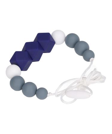 Buy Dark Blue Silicone Biting Toys - Easy to Clean Baby Feeding Chain | Safe & Pedagogically Designed for Everyday Use - Buy Online on GoSupps.com
