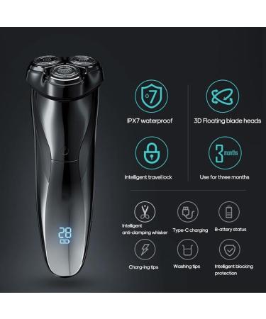 Head Shaver for Men - IPX7 Waterproof Electric Razor Dual Use Wet & Dry Shaving with LCD Display - Buy Online on GoSupps.com