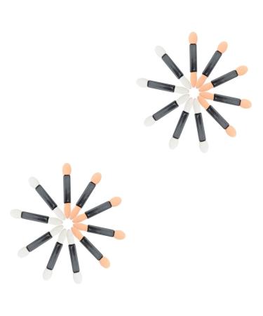 FOMIYES 100 Pcs Makeup Sponge Eyeshadow Foam Eye Shadow Applicator Eye Shadow Brush Double Head mediumx2pcs Assorted Colorx2pcs