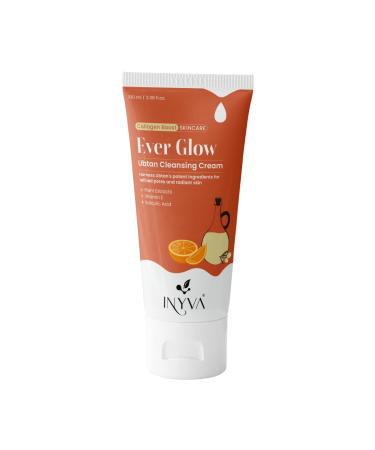 EverGlow Himalayan Ubtan Cleansing Cream Soap-Free Face Cleanser with Algae Extract & Vitamin E Nourishes & Rejuvenates Skin Natural Glow 100ml