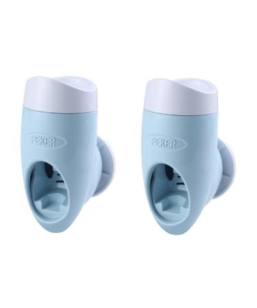Cabilock 2st toothpaste press toothbrush holder toothpaste holder electrical toothpaste dispenser cleaning press electrical toothbrush toothpasta tube squeezer automatic bracket sky bluex2st 7.5*6cmx2pcs