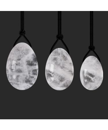 16 species yoni-e-e-ei natural jade egg cone exercise women pelvic floor muscle training tightening massage crystal ball eggs made of mountain crystal