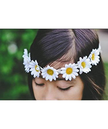 Goose Blossoms Sunflower Crown & Flower Wreath | Bohemian Hair Band for Brides Women & Girls | Perfect for Weddings Festivals Parties & Beach | Set of 3 - Buy Online on GoSupps.com