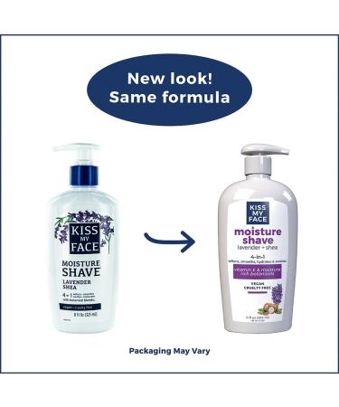Kiss My Face Moist Lavender Shea Shave Cream | Soothing & Hydrating | International Shipping Available - Buy Online on GoSupps.com