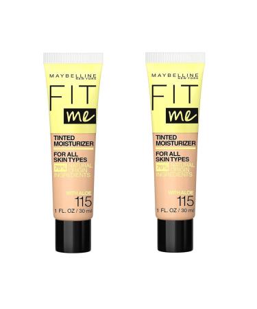 Maybelline New York Pack of 2 Fit Me Tinted Moisturizer 115