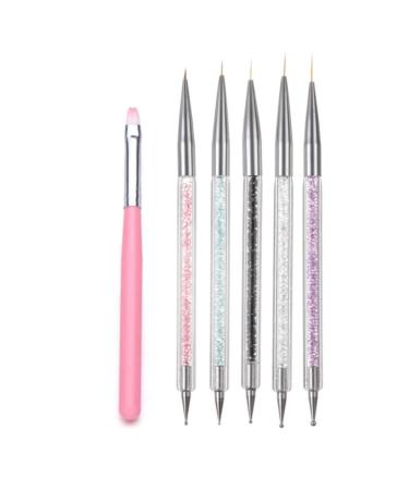 Nail Liner Pens Dotting Pen Brush Kit Nail Art Tool by KoberrLi, Dual-ended Nail Art Liner Brushes