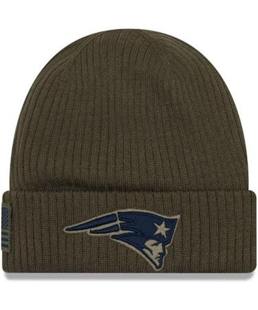 Buy New Era New England Patriots Beanie - 2018 Salute to Service Knit Green | One-Size-Fits-Most | International Shipping Available - Buy Online on GoSupps.com