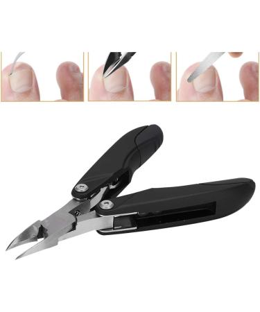 High Flexibility Round Handle Ingrown Toenail Clipper High Hardness Efficient Nail Trimmer Manicure Store for Home Beauty Salon Salon Shop Black - Buy Online on GoSupps.com