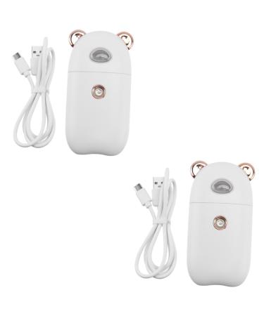Balacoo 2 Pcs Beauty Humidifier Handheld Hair Steamer Hand Held Steamer Skin Moistener Portable Face Steamer