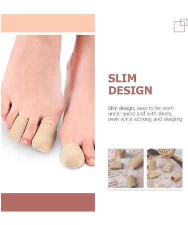 Silicone Toe Protectors - 2pcs Toe Caps for Blisters, Calluses, and Cushioning - Toe Guards for Feet - Toe Sleeves 2.5x4cm - Buy Online on GoSupps.com