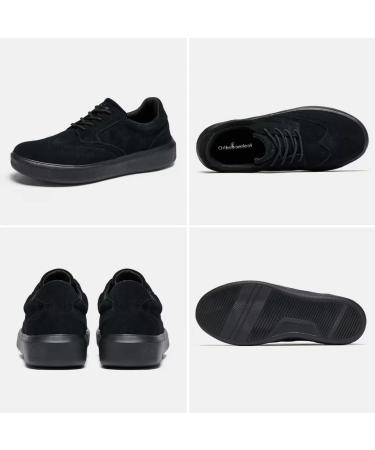 OrthoComfoot Men's Arch Support Fashion Sneakers - Plantar Fasciitis & Orthopedic Shoes - Black Size 11 W - Buy Online on GoSupps.com