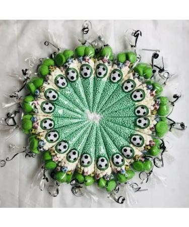 Kids Sweets Football Sweet Cones Footy Candy Chocolate Football Sweets Party Bags Filled Thank You Bag (6) pre-filled made to order millions Marshmallows green paint balls - Buy Online on GoSupps.com