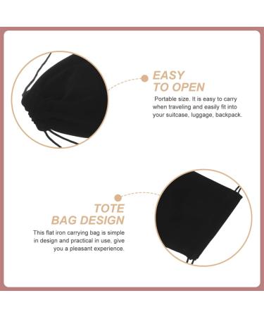 Zerodeko 5pcs Curling Iron Travel Case | Hair Tools Bag for Curling Irons & Straighteners | Electric Hot Comb & Flat Iron Holder | Sleek Black Design - Buy Online on GoSupps.com