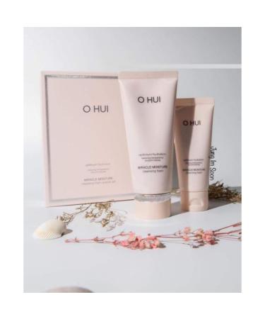 Ohui Miracle Moisture Cleansing Foam Special Set (200ml+100ml)/SkinNatural./ Smoothing Skin./ Hydrate Skin. Make in Korea.