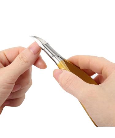Premium Gold Nail Tongs & Corner Pliers - Foot Care Nail Clipper for Fingernails & Toes - Buy Online on GoSupps.com
