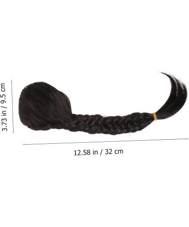 Angoily Hand Braided Braided Wig Girls Braid Extensions Braid Wig Long Braided Ponytail Synthetic Braided Ponytail Extension Fake Ponytail for Women High Temperature Wire Modeling - Buy Online on GoSupps.com