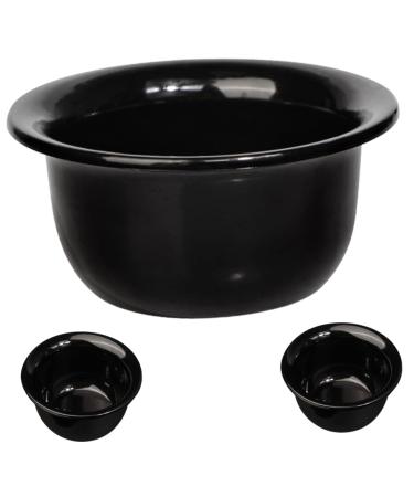 Aboofan 3st shaving soil mug shaving shell made of shaving-soap razor stand Razor shell for the beard household shaving shell reusable shaving bowl man shaving equipment pp
