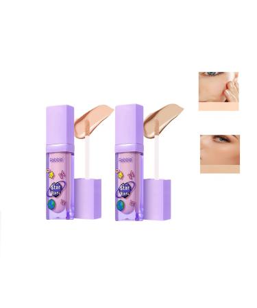 Moisturizing Concealer Stick Lightweight Full Coverage Long Lasting Conceals Corrects Hydrates Long-Wear Matte Finish Waterproof & Lightweight For All Skin 2 Pcs (0203)