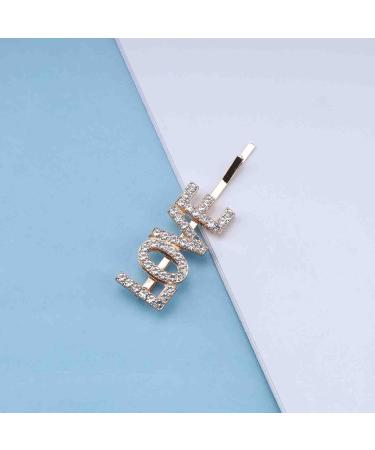 Cimenexe Bohemian Initial Letter Hair Clip Letter Crystal Hair Barrette Gold Alphabet Hair Pins Clips Rhinestone Headwear Decorative Cz Hair Pins Accessories Jewelry for Women and Girls - Buy Online on GoSupps.com