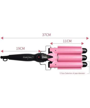 Esquirla Advanced Triple Barrel Hair Crimper with Temperature Control for Perfect Waves Pink - Buy Online on GoSupps.com