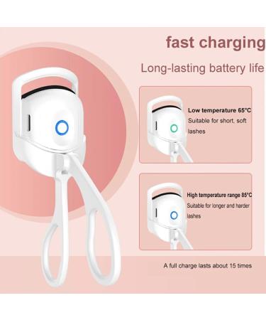 siduytin Electric Eyelash Curler for Ultimate Makeup Tool for Beautiful Eyes Eyelash Electronic Curler Eyelash Clip Makeup Tools pink - Buy Online on GoSupps.com