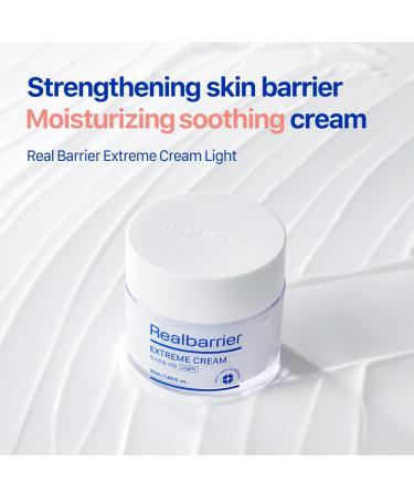 Buy Real Barrier Extreme Cream Light 1.69 Fl Oz - Daily Facial Moisturizing Cream with Hyaluronic Acid & Ceramides for Sensitive Skin - Soothing Korean Skin Care Strengthens Skin Barrier - Buy Online on GoSupps.com