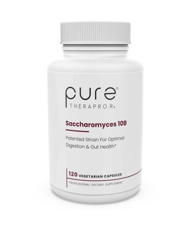 Pure TheraPro Rx Saccharomyces 10B - Saccharomyces Boulardii, 10 Billion CFU Per Serving, Patented Strain CNCM I-3799, Probiotic Capsules, Probiotics for Men and Women - 120 Count (Pack of 1)