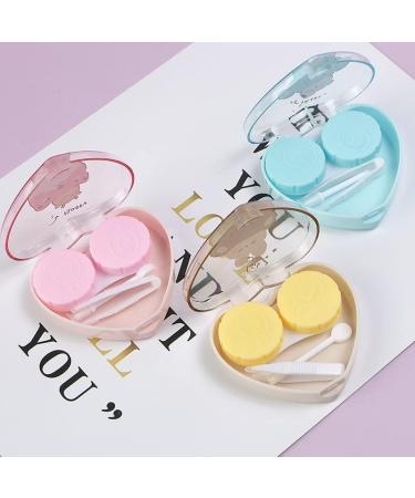 Shop Mobeon Cute Contact Lens Containers - 4 Portable Etui in Assorted Colors | Travel-Friendly with Secure Screw Closure - Buy Online on GoSupps.com