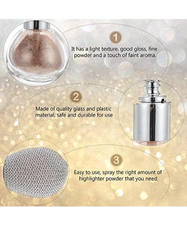 Glitter Highlighter Powder Spray - Platinum White Shimmer for Women's Makeup and Body Contouring - Buy Online on GoSupps.com