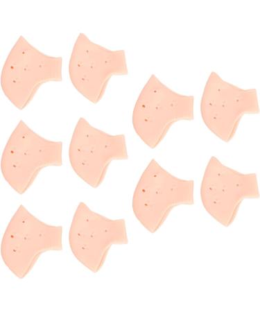 Moisturizing Gel Heel Socks for Cracked Dry Feet Soften Repair and Reduce Fine Lines 5 Pairs Stretchy Gel Heel Sleeves - Buy Online on GoSupps.com