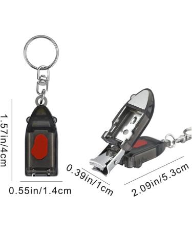 Nail Clipper Mini Nail Cutter Portable Toenail Clipper with Keychain for Women Men Girl - Buy Online on GoSupps.com