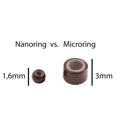 Hair2Heart Nano Ring #8 Dark Blonde - 100 Non-Slip Nano Hair Extensions for Gentle Fastening - Perfect Fit for Fine Hair - Buy Online on GoSupps.com