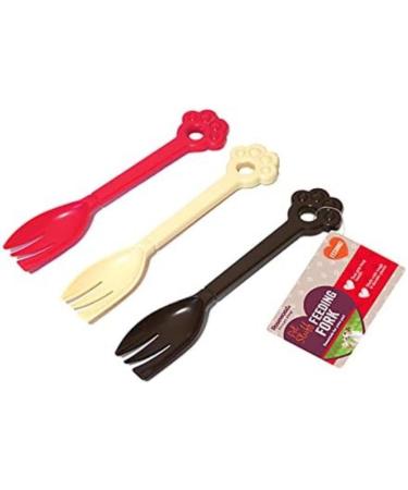 Rosewood Pet Stuff Plastic Feeding Forks Assorted Colours 1pc - Colour Chosen at Random - Buy Online on GoSupps.com