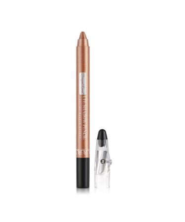 Eyeshadow Pen Crayon Waterproof Eyeshadow Stick Shimmer Cream Eye Shadow Pencil Lasting Waterproof And Not Blooming Pearlescent Eyeliner Pencil Create Glitter Eye Makeup (Light Bronze)