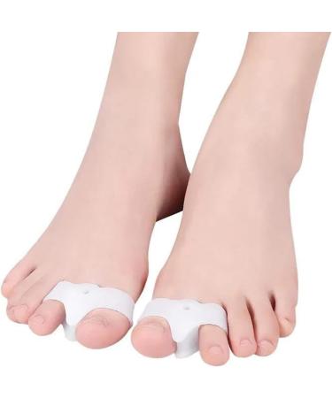 Yileegoo Silicone Toe Separator for Hammer Toe Relief | Metatarsalgia & Claw Toe Solution | Osteotomy Band (White) - Comfortable Fit - Buy Online on GoSupps.com