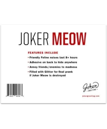Joker Meow - Unique and Playful Cat Costume for Halloween - Buy Online on GoSupps.com