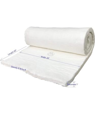 CeraTex Ceramic Fiber Blanket Insulation 1 x 24 x 60 8# Density 2300F High Temp for Kiln, Stove, Furnace, Glass Fusing, Pizza Oven - Buy Online on GoSupps.com