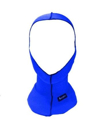 Aeroskin Nylon Spandex Solid Hood, Blue