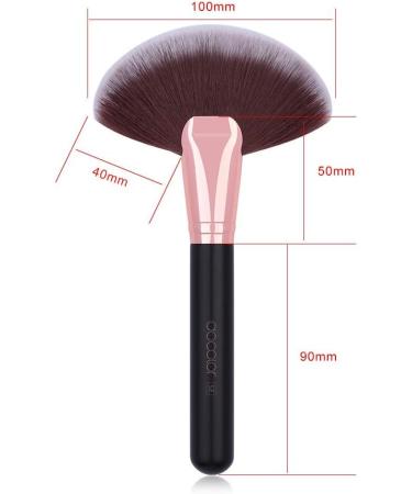 Docolor Fan Brush Face Makeup Brush Professional Highlighting Make Up Brushes Blush Bronzer Cheekbones Brush Soft Cosmetic Tool - Buy Online on GoSupps.com