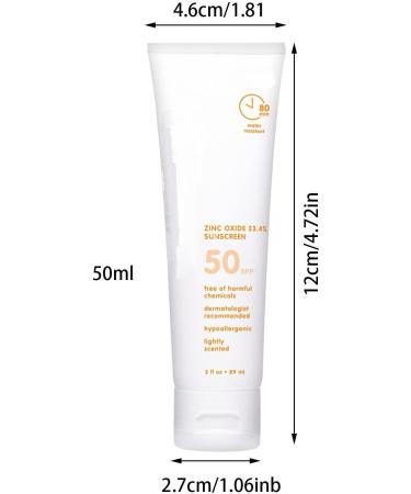 UV Cream for Natural - Sunscreen SPF 50+ Sunscreen Lotion - UV Face Protection Sunscreen 50ml Facial Moisturizer for Sensitive Skin Face and Body Maodom - Buy Online on GoSupps.com