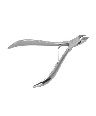Stainless Steel Cuticle Clippers Stainless Steel Dead Skin Remover Pedicure and Manicure Tools Pointed Nail Trimmer Pliers for Professionals or Home Travel Silver