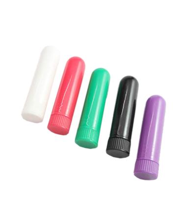 Healifty Inhaler Tube 24 Sets Empty Inhaler Tube Inhaler Tubes for Essential Oils Nasal Inhaler Sliver Blank Inhaler Stick Blank Inhaler Tube Inhaler Tube Inhaler Tubes for Essential Oils