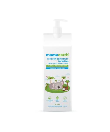 MAMAEARTH Coco Soft Body Lotion for Babies with Coconut Milk and Turmeric | Nourishing Moisturizer for Delicate Baby Skin | 13.53 fl oz (400ml)